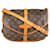 Louis Vuitton Saumur Crossbody Bag Canvas Monogram Brown Cloth  ref.1366765