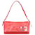 Fendi Leather FF Buckle Baguette Shoulder Bag Red Cloth  ref.1366779