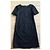 Vestido Chanel preto de lã com mangas curtas - vista 2