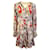 Diane Von Furstenberg Floral Print Kacie Dress in Multicolor Polyester Python print  ref.1366803