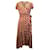 Diane Von Furstenberg Vestidos Naranja Lino  ref.1366804