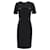 Thierry Mugler Mugler Staple-Details Sheath Dress in Black Wool  ref.1366806