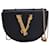 Versace Virtus Chain Shoulder Bag in Black Leather  ref.1366824