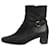 Prada Black square toe ankle boots - size EU 37 Leather  ref.1367049