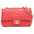Chanel Pink Mini Rectangular Classic Chevron Single Flap Leather  ref.1367131