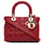 Dior Red Medium Calfskin Cannage Supple Lady Dior Leather Pony-style calfskin  ref.1367153