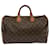 Speedy Louis Vuitton Handbags Brown Cloth  ref.1367485