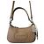 Bolso Coach de cuero taupe con herrajes plateados Beige Marrón claro Hardware de plata