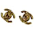 Chanel Aretes Dorado Chapado en oro  ref.1367682