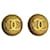 Chanel Aretes Dorado Chapado en oro  ref.1367779