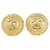 Chanel Brincos Dourado Metal  ref.1367799