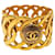 Coco Crush Pulseira rígida de corrente dourada vintage da Chanel com medalhão CC. Gold hardware Metal  ref.1367866