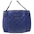 CHANEL CABAS HAMPTONS HANDBAG IN BLUE QUILTED LEATHER HAND BAG PURSE  ref.1367912