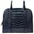 LANCEL ADJANI HANDTASCHE A07101 MARINEBLAUES KROKO-LEDER-UMHÄNGETASCHE  ref.1367929