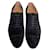 zapato mocasín de gamuza negra de Chanel con cordones talla 44 Azul oscuro  ref.1368072