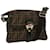FENDI Zucca Canvas Shoulder Bag Brown Black Auth ep4177 Cloth  ref.1368098
