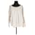 Chloé Long-sleeved linen top Cream  ref.1368236