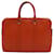 Louis Vuitton Porte Documents Voyage Orange Leather  ref.1368485