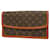 Louis Vuitton Pochette Dame Brown Cloth  ref.1368895