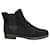Salvatore Ferragamo ankle boots size 38.5 Black Deerskin  ref.1368981