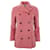 Autre Marque Kiton Pink Angora / Wool Double Breasted Pea Coat  ref.1369026