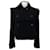 Autre Marque Veste courte en cachemire/laine noire Burberry avec franges  ref.1369028
