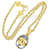 Timeless Chanel Logo CC Dourado Banhado a ouro  ref.1369399