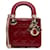 Dior Red Mini Patent Cannage Lady Dior Leather Patent leather  ref.1369503