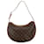 Louis Vuitton Brown Monogram Croissant MM Leather Cloth  ref.1369562
