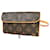 Louis Vuitton Pochette florentine Brown Cloth  ref.1369598