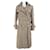 Chanel Manteau trench en tweed à ruban de panneaux emblématiques Beige  ref.1369609