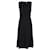 Victoria Beckham Vestido Midi Sem Mangas em Viscose Preta Preto Fibra de celulose  ref.1369754