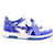 Off White Leather sneakers Blue  ref.1370050