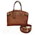 Lockit Tasche Louis Vuitton Lock It MM Braun Leder  ref.1370079