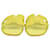 Hermès Sandali Hermes gialli in struzzo Oran Giallo Pelli esotiche  ref.1370328