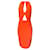 Autre Marque Michael Kors Collection Robe orange en crêpe de laine sans manches avec découpes  ref.1370809