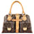 LOUIS VUITTON Louis Vuitton Monogram Canvas Manhattan GM Handbag M40025 Brown Leather  ref.1370873