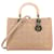 CHRISTIAN DIOR Vintage Cannage Large Lady Dior Bag Beige Wool  ref.1370893