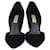 Burberry Black Virna D'Orsay Pointed Toe Pumps Suede  ref.1370903