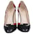 Gucci Black/Red Yoko Snake High Heel Pumps Leather  ref.1370919