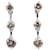 Autre Marque White Gold Earrings with Natural Diamonds Brown  ref.1370930