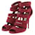 JIMMY CHOO Sandales T.EU 38 Daim Suede Rouge  ref.1371011