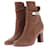 Hermès HERMES  Ankle boots T.EU 38 Leather Brown  ref.1371062