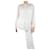 Autre Marque White floral jacquard blouse - size UK 8 Silk  ref.1371118