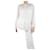 Autre Marque Blouse jacquard fleurie blanche - taille UK 8 Soie  ref.1371118