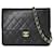 Chanel Matelassé Black Leather  ref.1371600