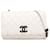 Wallet On Chain Carteira Chanel White Caviar My Everything em corrente Branco Couro  ref.1371923
