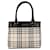 Burberry Brown House Check Handbag Beige Cloth Cloth  ref.1371938