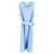 Abito Diane Von Furstenberg senza maniche con zip frontale in cotone azzurro Blu Blu chiaro  ref.1371988