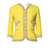 Chanel Colección de chaqueta de tweed amarilla de primavera de 1994. Amarillo  ref.1372024